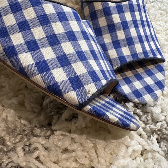 J. Crew All-Day Mules in Blue/White Gingham Size 8 - Picture 11 of 11